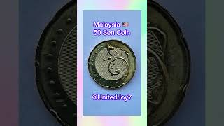 Malaysia 50 Sen Coin  Malaysia Currency 🇲🇾  UnitedJoy [upl. by Idnew929]