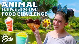 Ultimate Animal Kingdom Food Challenge Trying ALL Of The Disney World Treats [upl. by Kinemod]