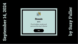 Strands Theme of the Day for September 14 2024 Elements of style [upl. by Anele750]