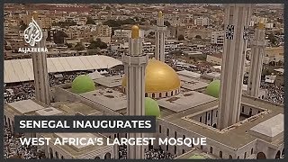 Senegal inaugurates largest mosque in West Africa [upl. by Melinde]