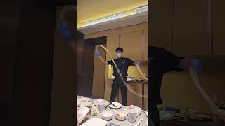 Facinating Haidilao Handpulled Noodle Dance haidilao dance dancevideo wow shorts vlog [upl. by Cass]