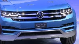 Watch the Volkswagen CrossBlue Hybrid Concept debut at the 2013 Detroit Auto Show [upl. by Idmann944]