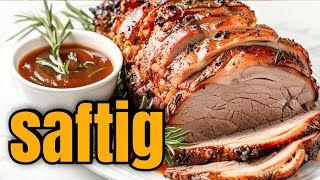 👉einfacher geht´s nicht Schweinebraten mit Sauce aus den Airfryer [upl. by Buckler892]