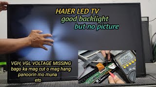 GOOD BACKLIGHT BUT NO PICTURE  40 INCHES HAIER LED TV  LE40B7000 [upl. by Aneelad]