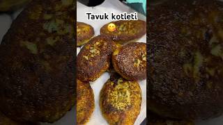 Tavuk kotleti farklı malzemeler kullandım azerbaycanyemekleri food goodfood fastfoodstall [upl. by Buddy]