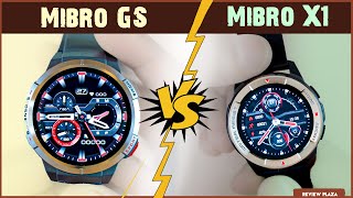 Mibro GS VS Mibro X1 Smart Watch Comparison  Smartwatch Compare  Review Plaza [upl. by Fraya]