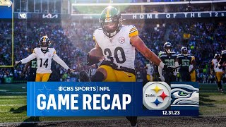 Steelers SLASH Seahawks Playoff Chances with WIN  Game Recap  CBS Sports [upl. by Staten447]