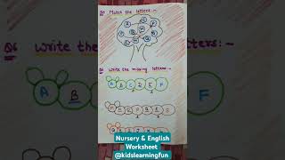 Nursery ampLKG English Worksheet kidslearningfun2013 trending viralvideo shortvideo [upl. by Brook]