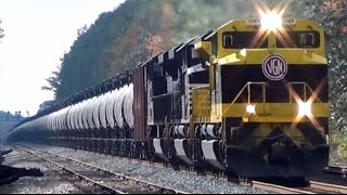 Virginian Heritage Unit Leading CSX K04017 Tanker Train [upl. by Loziram]