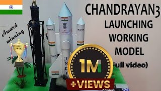 Chandrayan3 rocket launching working model Steps  How to Make chandrayaan3 rocket step by step [upl. by Aihsenet]