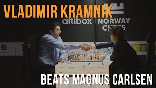 Altibox Norway Chess Vladimir Kramnik beats Magnus Carlsen [upl. by Simdars]