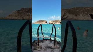 Uma piscina natural no Mediterrâneo 😮‍💨🇲🇹 malta bluelagoonmalta [upl. by Perlis700]