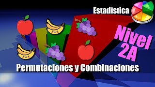 Permutaciones y Combinaciones  Ejercicios Resueltos  Nivel 2A [upl. by Cynthla]