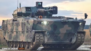 How does the Borsuk IFV work using the ZSSW30 turret system on the battlefield [upl. by Morganne]