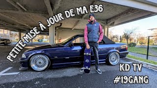 mise à jour de ma E36  présentation de ma boutique en ligne  streetjantes [upl. by Ramal]