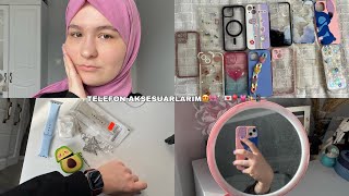 TELEFON KILIFI KOLEKSİYONUM 🎀 TELEFON AKSESUAR ÖNERİLERİ 📱✨ vlog [upl. by Kunkle]