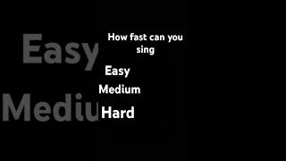 How fast can you sing [upl. by Haniraz199]