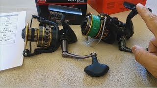 Daiwa BG vs Penn Battle 2 spinning reel comparison [upl. by Ayojal]