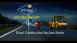 Solar Red Flag Light Alert and Indication Safety Light For Vehicles Heavy Machineries and many more [upl. by Llenart]