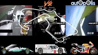 F1 vs MOTOGP vs WEC Silverstone VUELTA pole LAP giro veloce [upl. by Nyraf290]