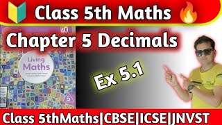 Class 5 Maths Chapter 5 Decimals Exercise 51Class 5th Maths Ratna SagarhpsgurugramNaresh Sir [upl. by Dieterich801]