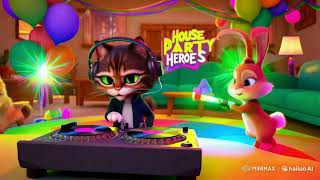 Title quotCute Animal Party Cartoon for Kids  Fun Animated Animal Dance amp Adventurequot cartoon [upl. by Nimzay377]