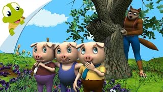 The Three Little Pigs Story Song 3D Nursery Rhyme [upl. by Luehrmann129]