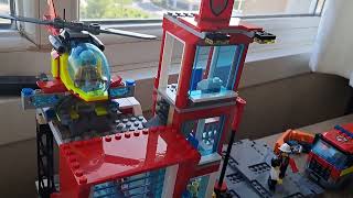 LEGO 60320 CITY Fire Station Building Process Package 5 [upl. by Waki]