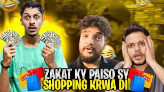 Zakat ky paiso sy shopping krwa Di 😂😂 amma ny roast krdea 😭😳 DOOGSLFE [upl. by Urion]