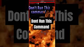 Dont Run This Command linux linuxcommandline command shorts ytshots [upl. by Nauqes]