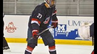 Colin White 27  U18 WJC Highlights [upl. by Ebbarta568]