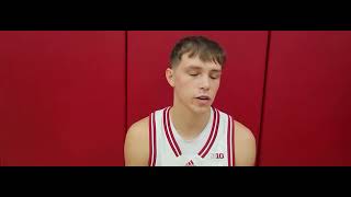 Gabe Cupps Indiana Hoosiers Basketball Media Day [upl. by Arolf671]