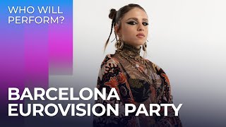 Barcelona Eurovision Party 2024 Spain  Who will perform [upl. by Ahsienahs]