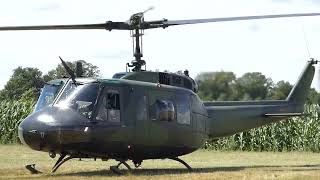 EX Bundeswehr Hubschrauber  BELL UH1D SAR  Huey  Landing Brandenburg  military [upl. by Hardner]