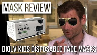 Elvis made kids masks  DIOLV Kids 3 layer Filteration Disposable Face Masks Review [upl. by Morgen689]