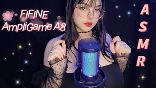 ASMR COM O MICROFONE NOVO FIFINE AMPLIGAME A8 🎙️ [upl. by Ilana370]