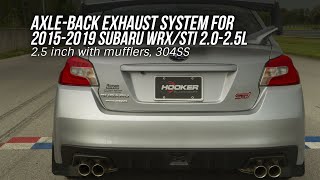 Axle Back Exhaust For 1519 Subaru WRX STI with mufflers [upl. by Letty]