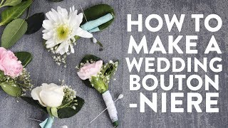 How to Make a Boutonniere [upl. by Ayamat308]