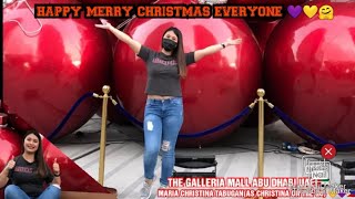 THE GALLERIA MALL ABU DHABI UAE 🇦🇪 MERRY CHRISTMAS EVERYONECHRISTINA VLOGS 💜💛 [upl. by Atiuqan]