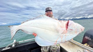 The Halibut Capital of The World MASSIVE Alaska Halibut CATCH CLEAN COOK [upl. by Lexine164]