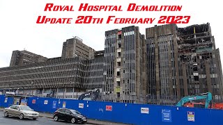 Royal Hospital Demolition Liverpool Update 20th February 2024 [upl. by Olivia]