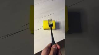 Fork vs Sponge Who WINS experiment magic play fighting battle challenge memes [upl. by Onaicilef127]