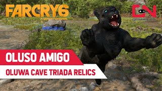 Far Cry 6 How to Get OLUSO Amigo Return the Three Triada Relics to the Oluwa Cave in Ventura Summit [upl. by Adey]