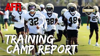 Saints Camp Report Defensive Standouts Backup QB Reps Derek Carr Progression [upl. by Veats]