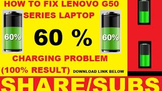 Lenovo Battery Charging 60  Plugin Not Charging  Easy Way amp Solved [upl. by Lleret]