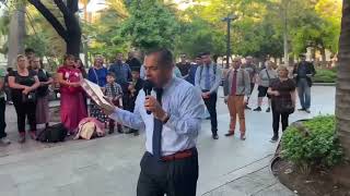 EVANGELISMO EN LA PRINCIPAL PLAZA DE SANTIAGO CHILE 🇨🇱 PASTOR HUGO ALBORNOZ [upl. by Grados]