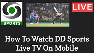 How to Watch DD Sports Live TV On Android MobileIndia Vs West Indies Live Cricket [upl. by Gilletta]