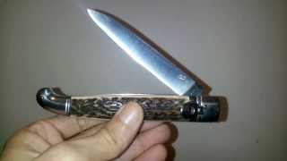 Italian Birdshead Leverlock Switchblade [upl. by Gnanmos534]