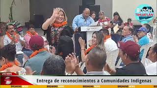 ENTREGA DE RECONOCIMIENTOS A 4 COMUNIDADES INDIGENAS [upl. by Leotie]