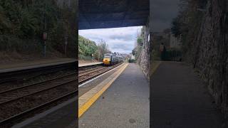 GWR HST Class 43198  43186 departing Saltash with thrash trainspotteruk class43 hst gwr [upl. by Olin]